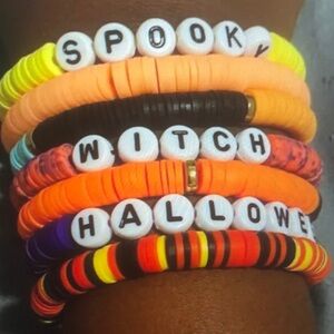 Colorful Halloween Beaded Bracelets